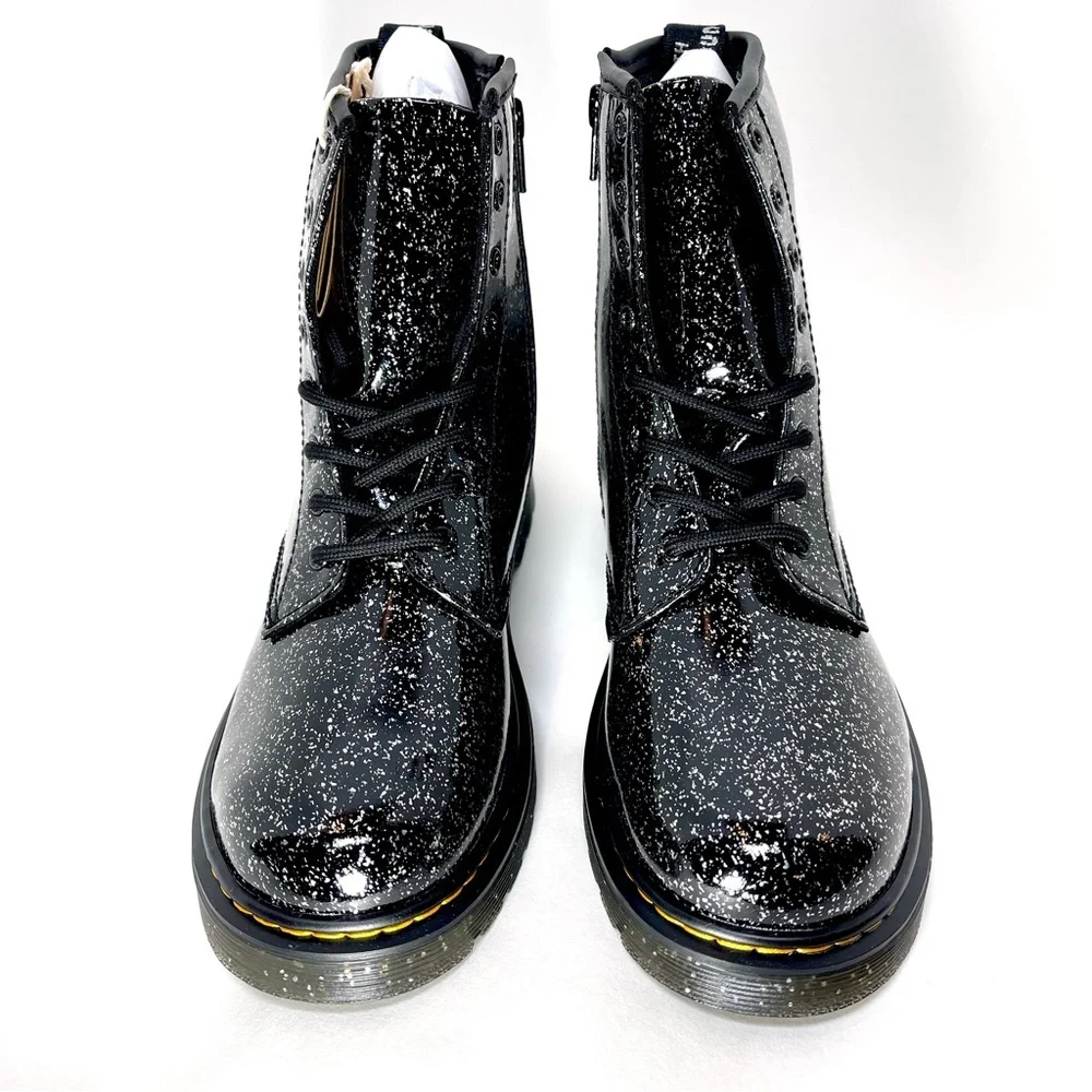 NIB Dr.‎ Martens Youth 1460 Cosmic Glitter Lace Up Boots Size 6